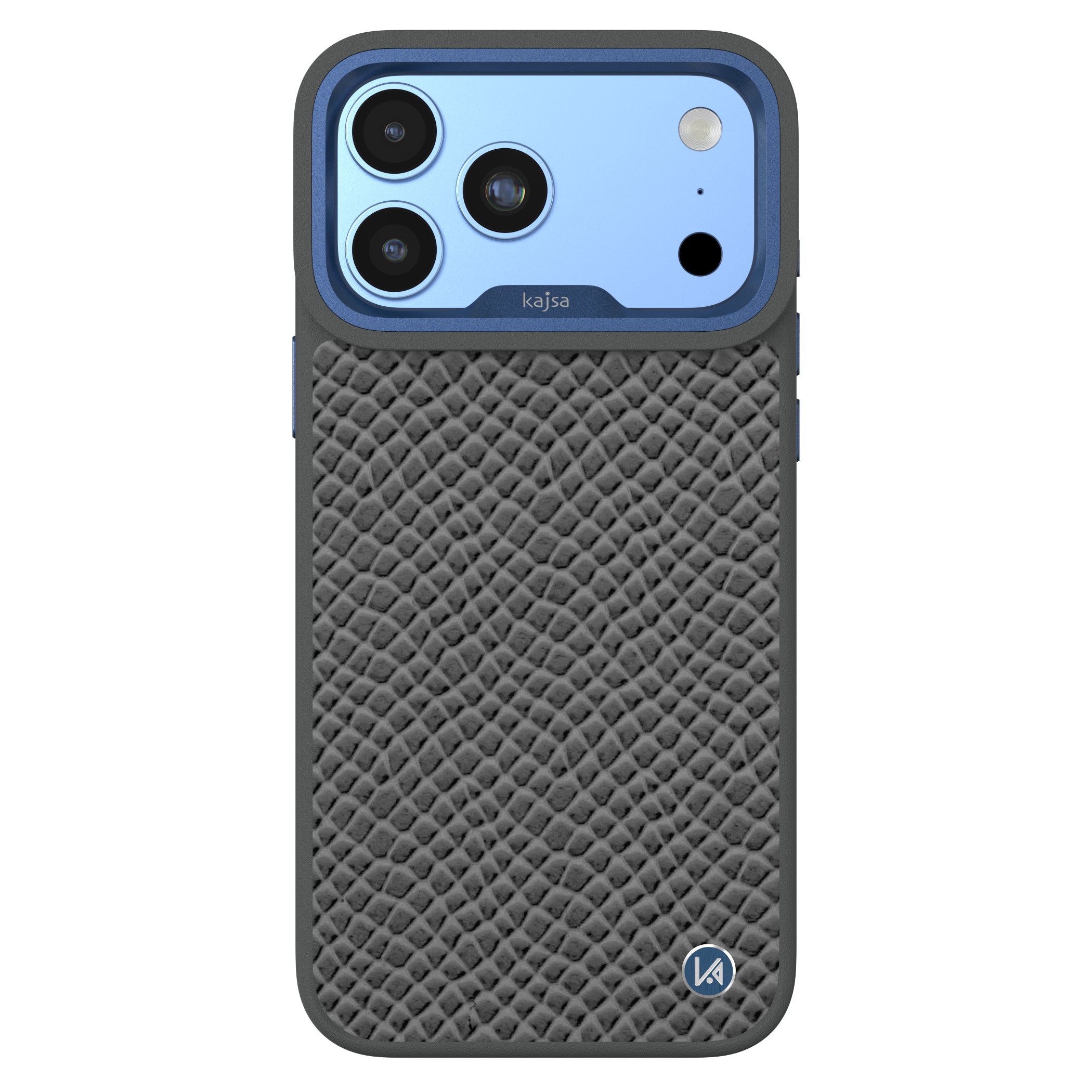 Genuine Leather Pearl Pattern Back Case for iPhone 18 (MagSafe Compatible)