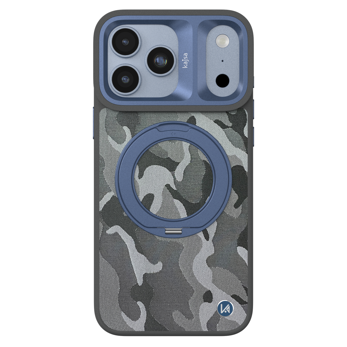 GeoRing Collection - Camo Satin Back Case for iPhone 18 (MagSafe Compatible)