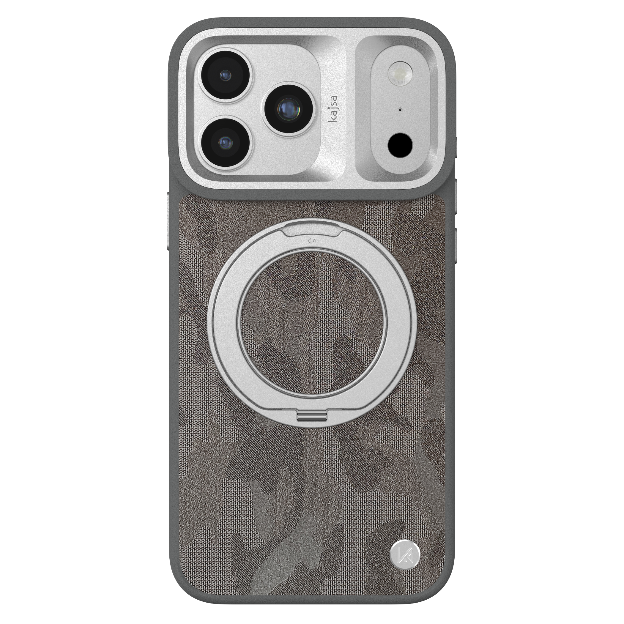 GeoRing Collection - Camo Satin Back Case for iPhone 17 (MagSafe Compatible)