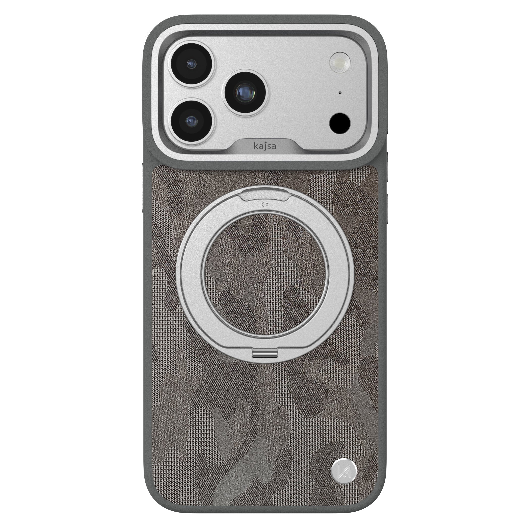 GeoRing Collection - Camo Satin Back Case for iPhone 17 (MagSafe Compatible)
