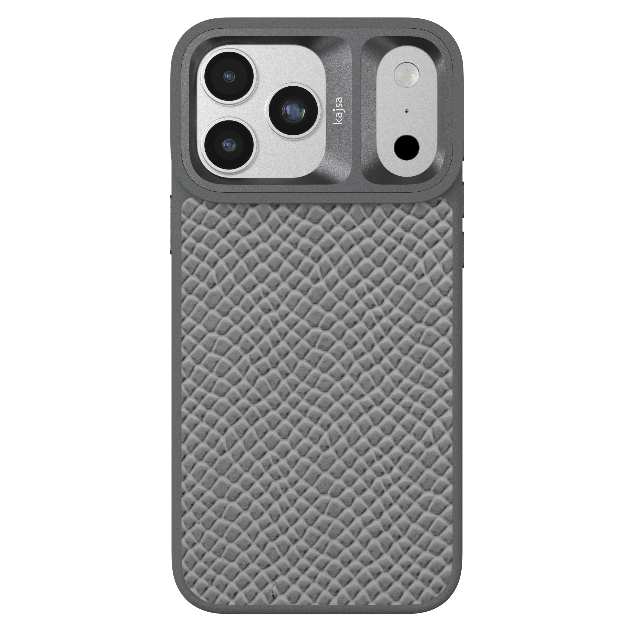 Genuine Leather Pearl Pattern Back Case for iPhone 17 (MagSafe Compatible)