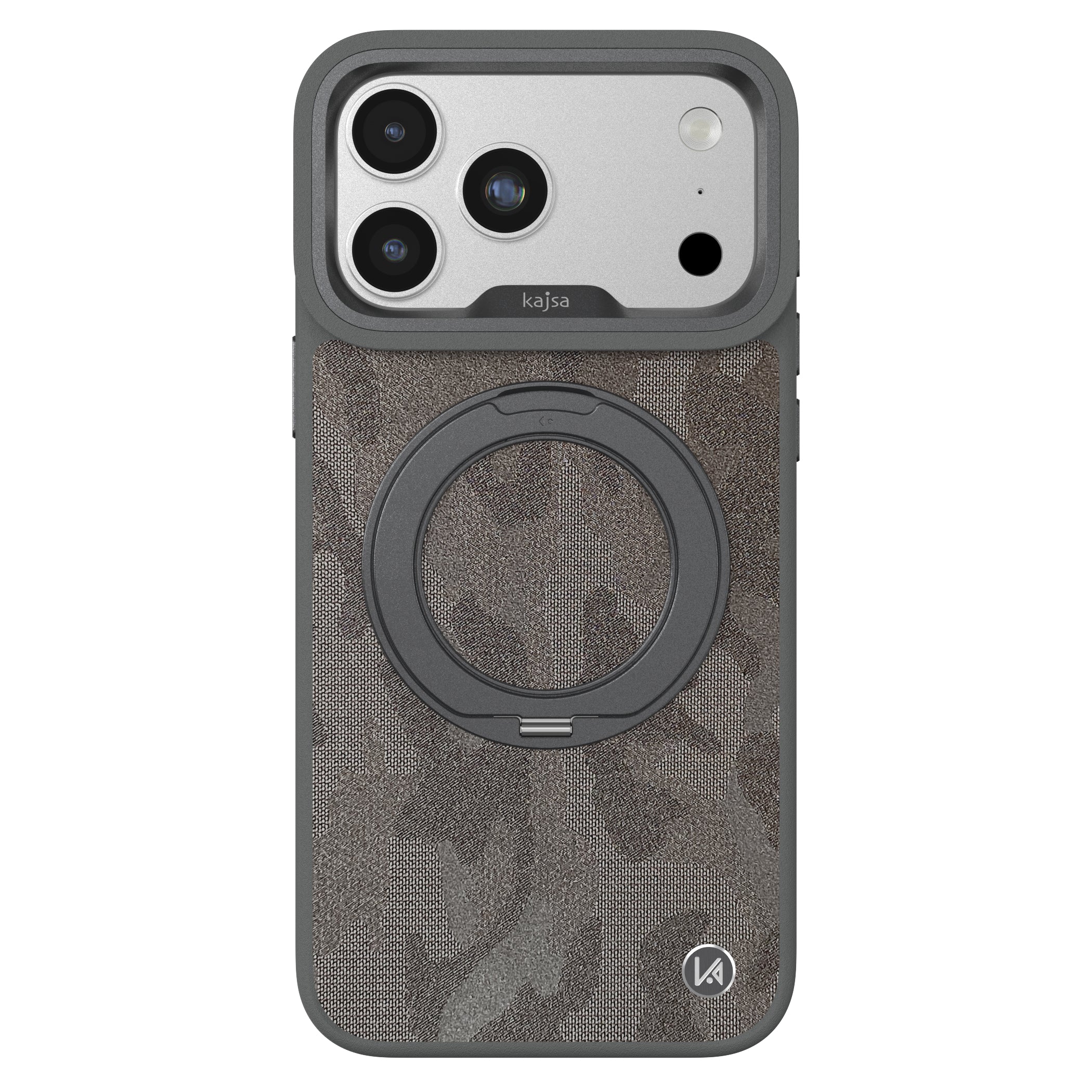 GeoRing Collection - Camo Satin Back Case for iPhone 17 (MagSafe Compatible)