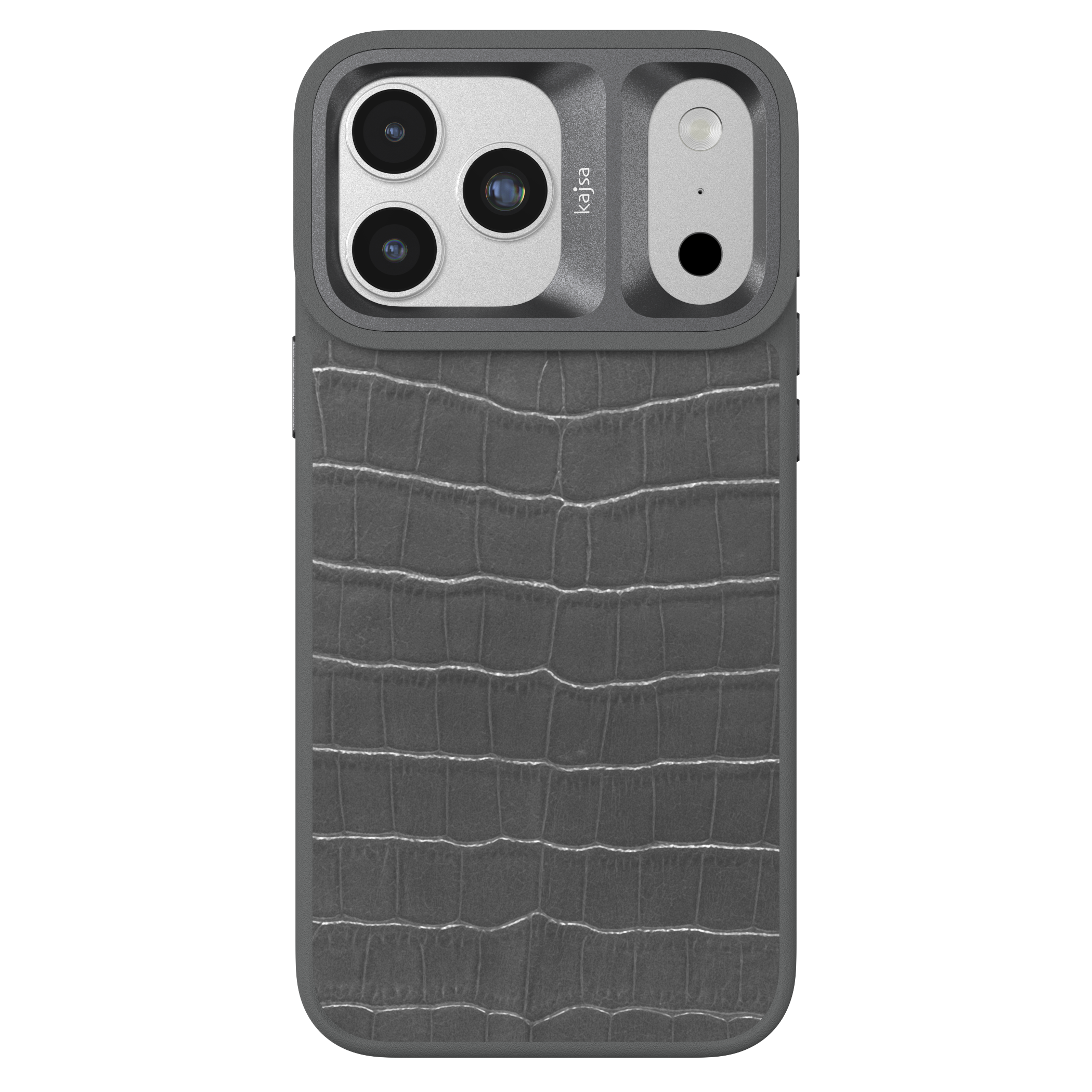 Neo Classic Collection - Genuine Croco Pattern Leather Back Case for iPhone 17 (MagSafe Compatible)