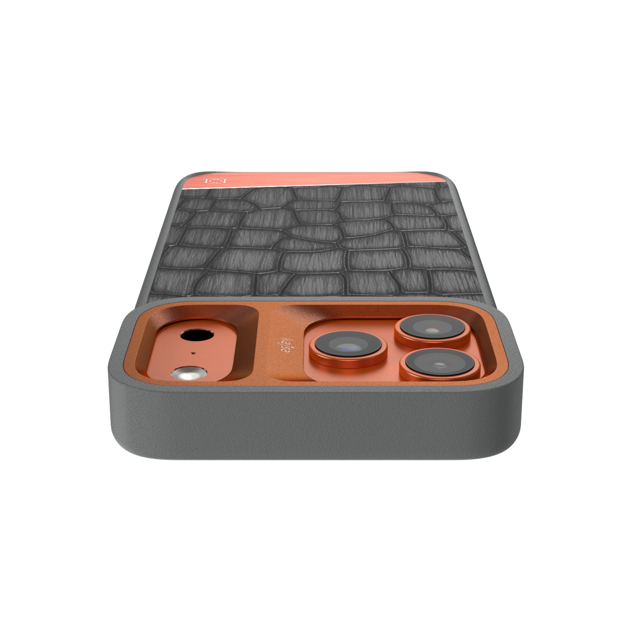 Glamorous Collection - Metallic Croco 2 Back Case for iPhone 17 (MagSafe Compatible)