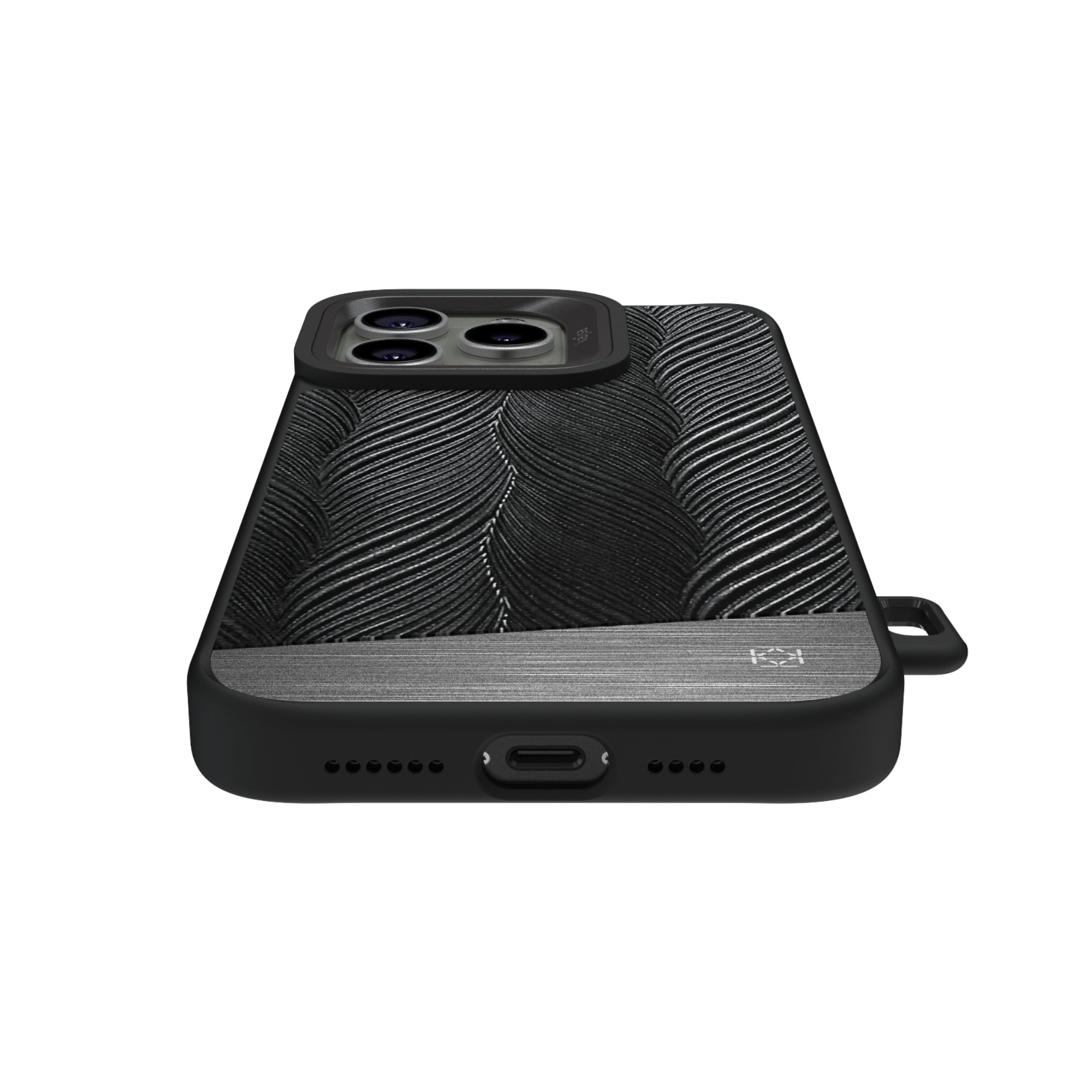 Glamorous Collection - Metallic Herringbone Back Case for iPhone 16 (MagSafe Compatible)-Phone Case-kajsa-phone case - phone cases- phone cover- iphone cover- iphone case- iphone cases- leather case- leather cases- DIYCASE - custom case - leather cover - hand strap case - croco pattern case - snake pattern case - carbon fiber phone case - phone case brand - unique phone case - high quality - phone case brand - protective case - buy phone case hong kong - online buy phone case - iphone‎手機殼 - 客製化手機殼 - samsung