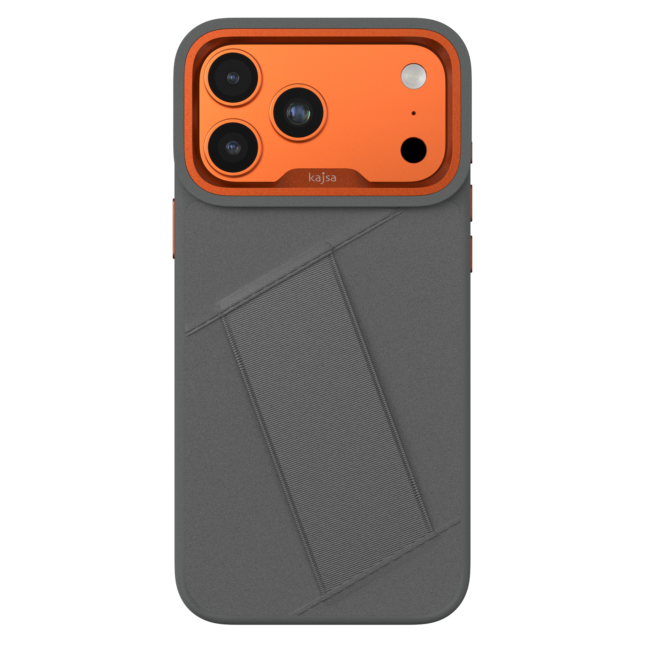 Preppie Collection - Elastic Hand Grip back case for iPhone 17
