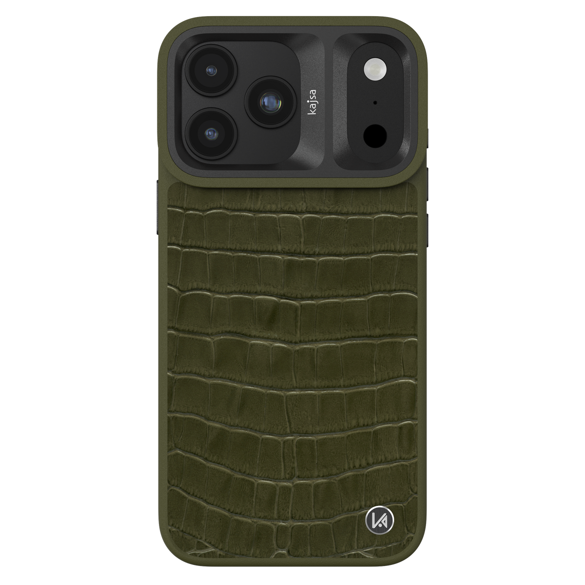 Neo Classic Collection - Genuine Croco Pattern Leather Back Case for iPhone 18 (MagSafe Compatible)