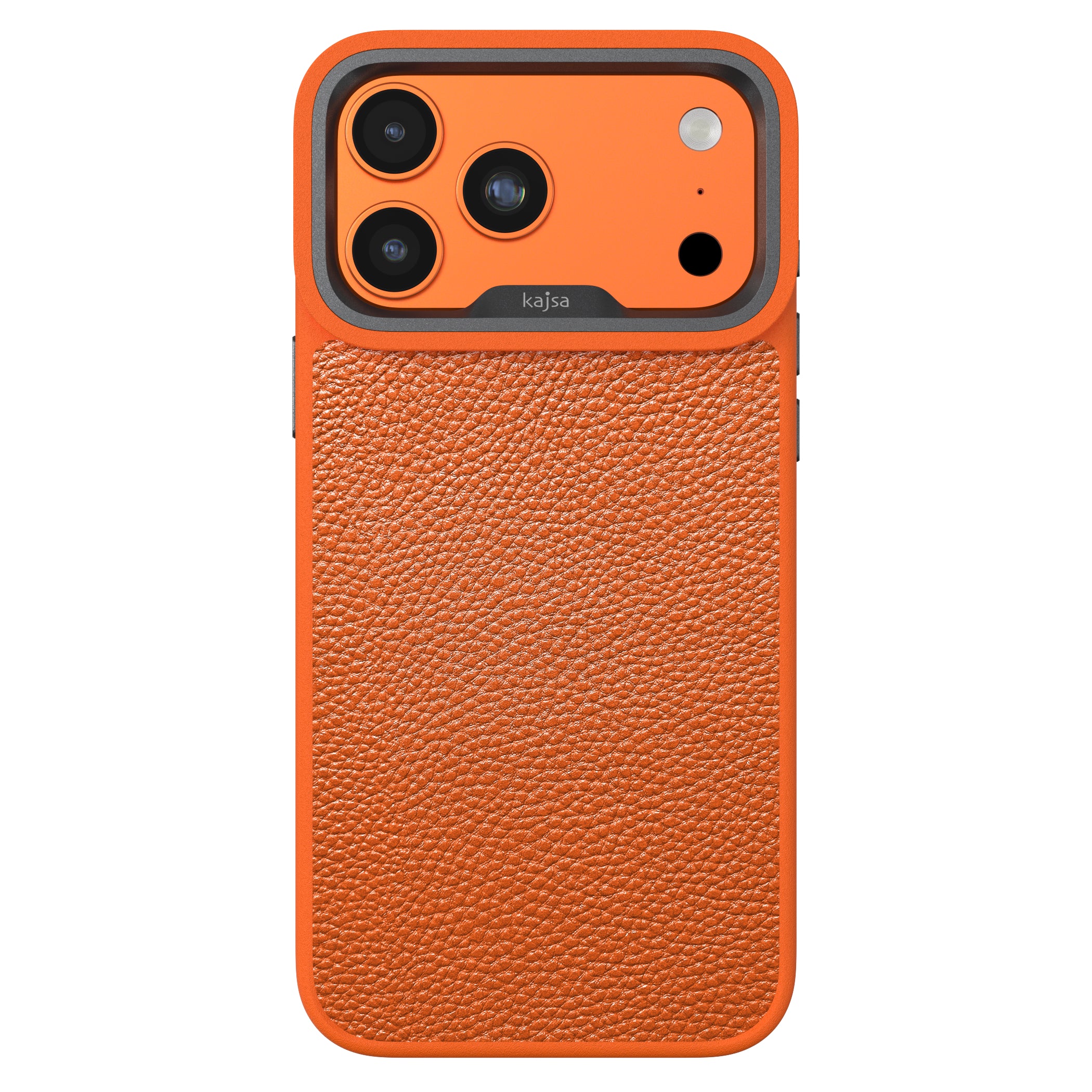 Preppie Collection - Litchi Pattern Back Case for iPhone 17 (MagSafe Compatible)