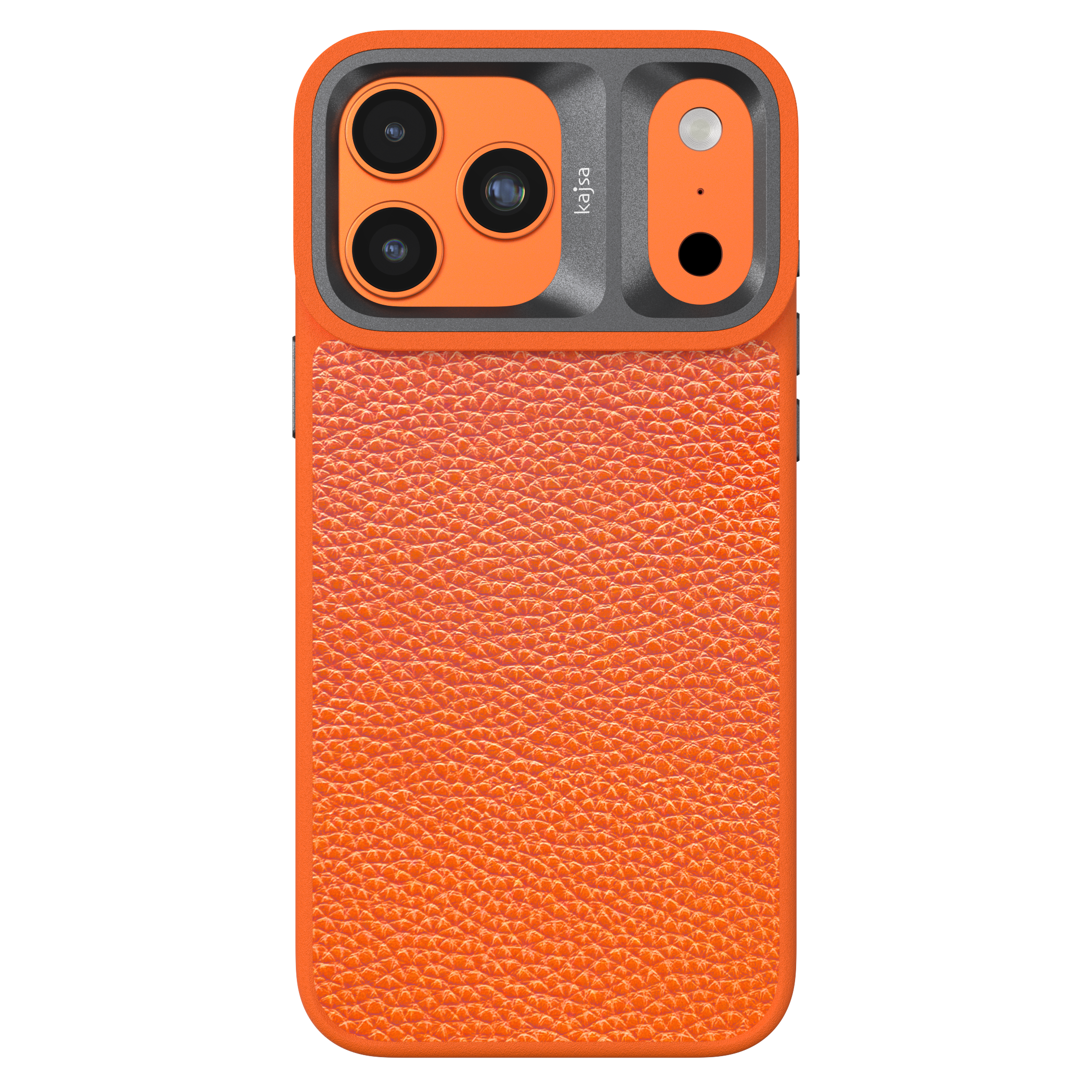 Genuine Leather Togo Litchi Pattern Back Case for iPhone 17 (MagSafe Compatible)