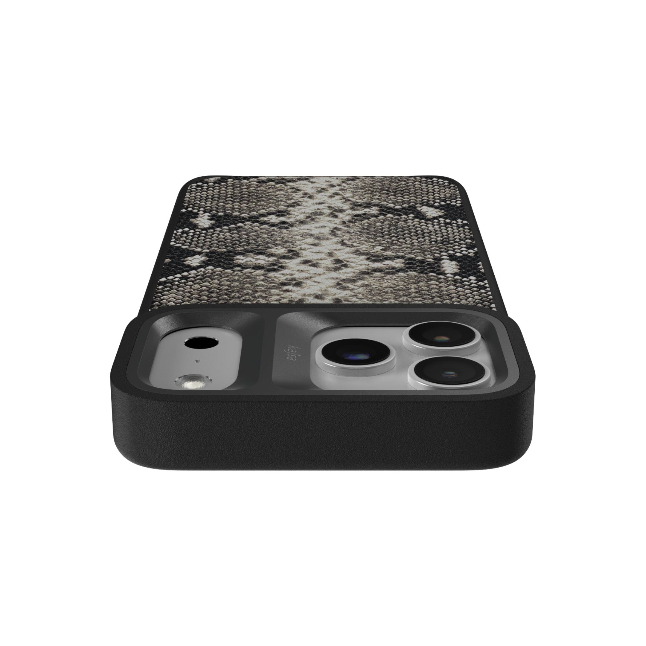 Glamorous Collection - Genuine Leather Snake Pattern Back Case for iPhone 17 (MagSafe Compatible)