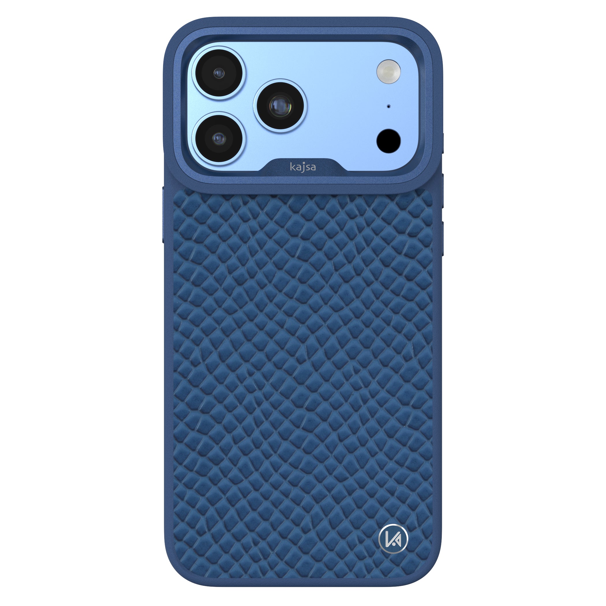 Genuine Leather Pearl Pattern Back Case for iPhone 18 (MagSafe Compatible)