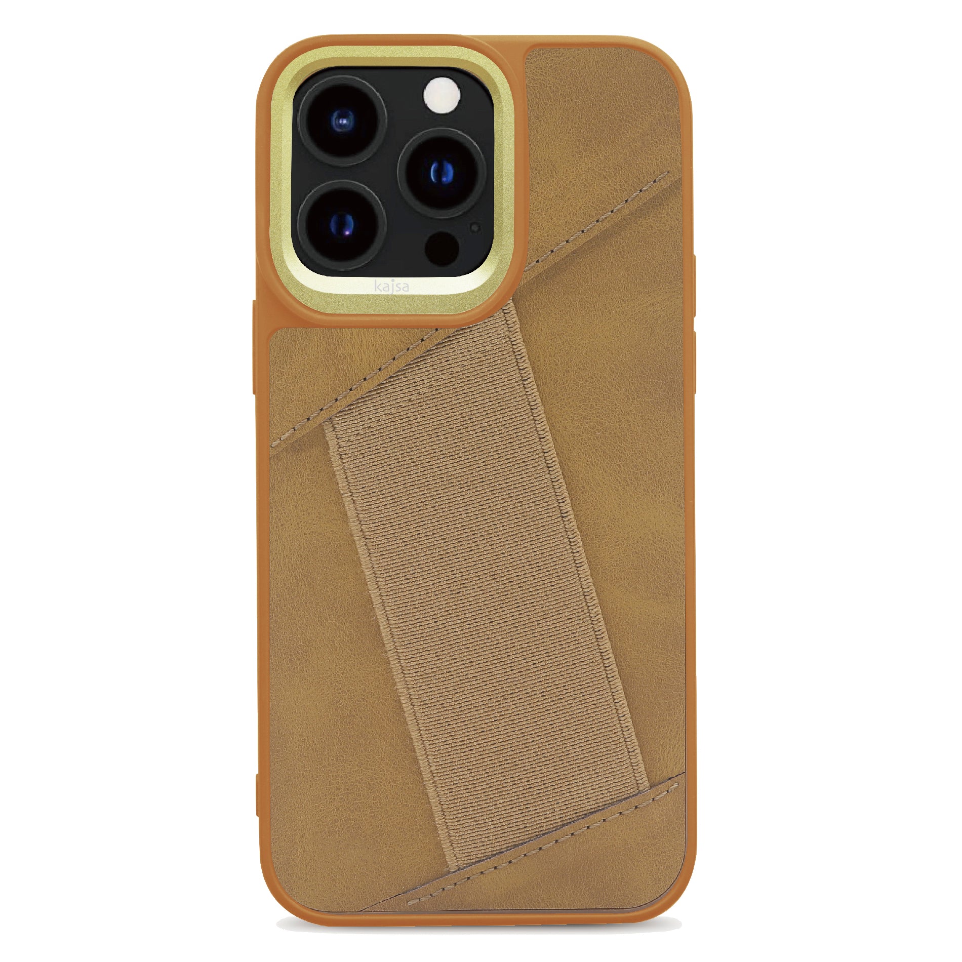 Preppie Collection - Elastic Hand Grip back case for iPhone 15